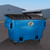Blue Admiral 2 cu. yd. Quad Pocket Plastic Dumpsters w/ lid & castors
