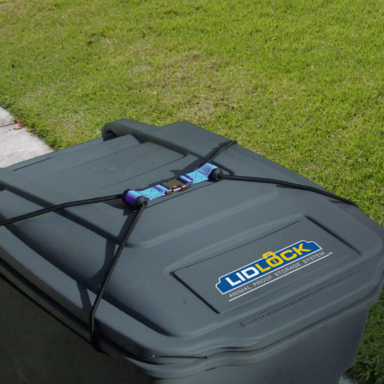 40-60 Gallon Lid Lock Raccoon Resistant Can Security System