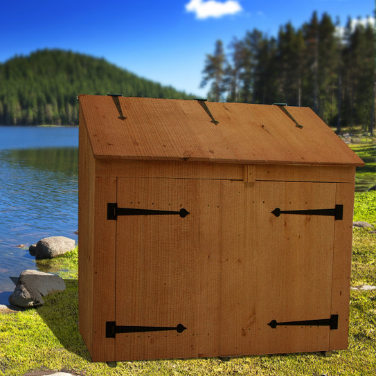 Manchester Cedar Wood Trash and Recycling Bin
