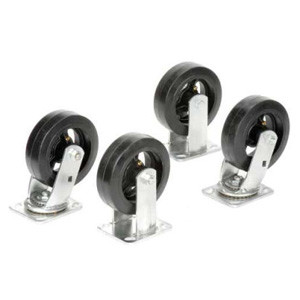 4 piece caster kit with Swivel 2,3,4 yard dumpsters