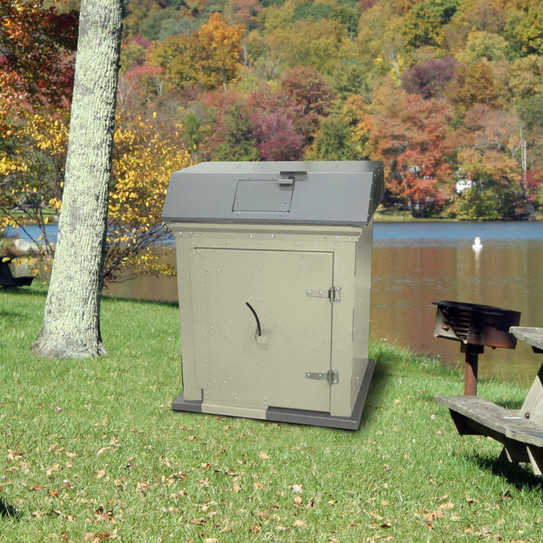 Razorback Metal Single Trash Can Storage Enclosure