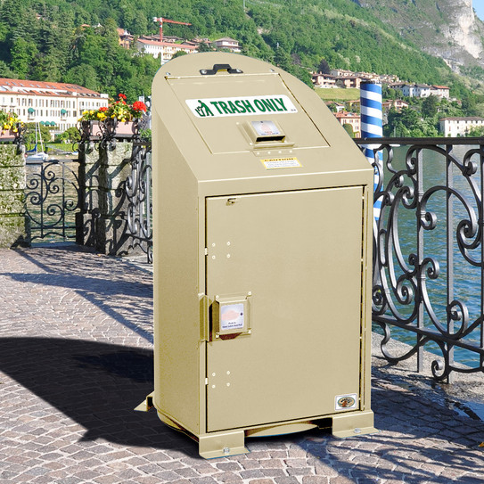 Silverback Single Metal Garbage Can Storage Unit