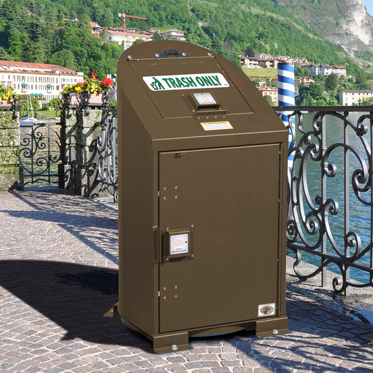 Silverback Single Metal Garbage Can Storage Unit