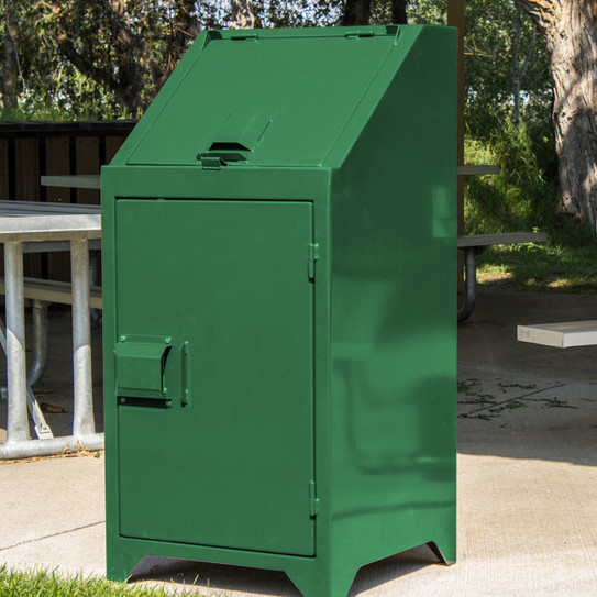 Telluride 32 Gallon Bear Resistant Trash Receptacle and Enclosure