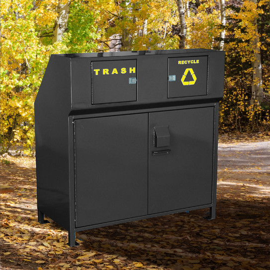 Acadia 64-80 Gallon ADA Compliant Bear & Animal Resistant Trash Bin Enclosure