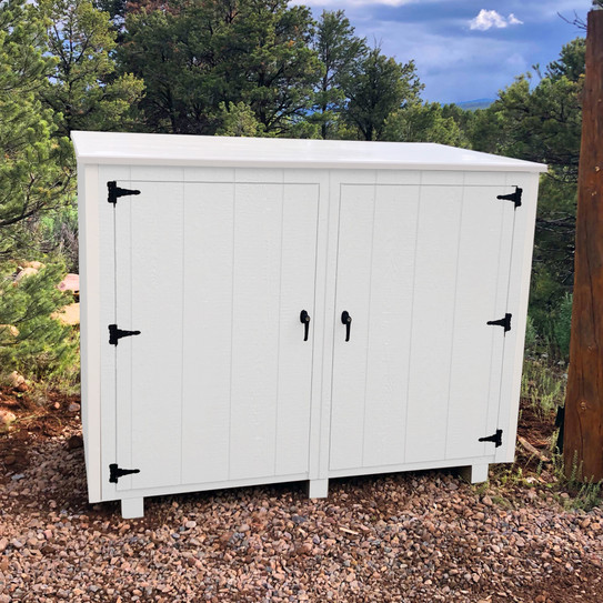 Aspen 2-door wooden trash bin enclosure - 27" deep