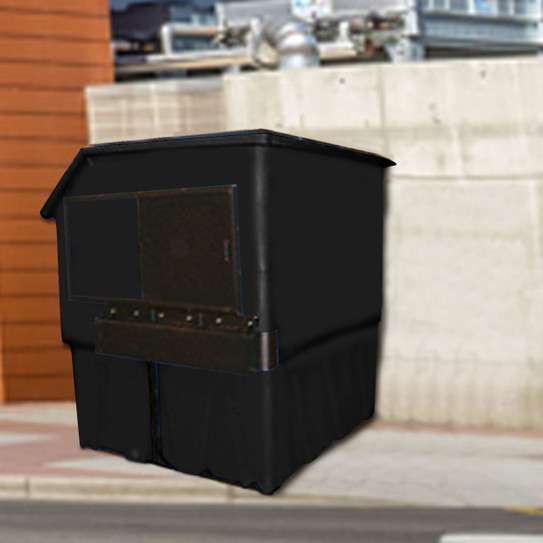 8 Cu. Yd. Front Load Dumpster with FLAT TOP