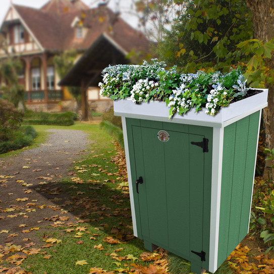 Secret Potter 1-Door Wooden Enclosure / Decorative Planter, 21" D