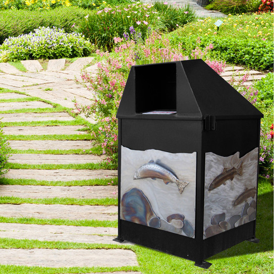 Jackson Peak Decorative Trash and Recycling Center Enclosure - 1 Unit