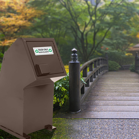 Acadia 55 Gallon ADA Compliant Bear & Animal Resistant Trash Bin Enclosure
