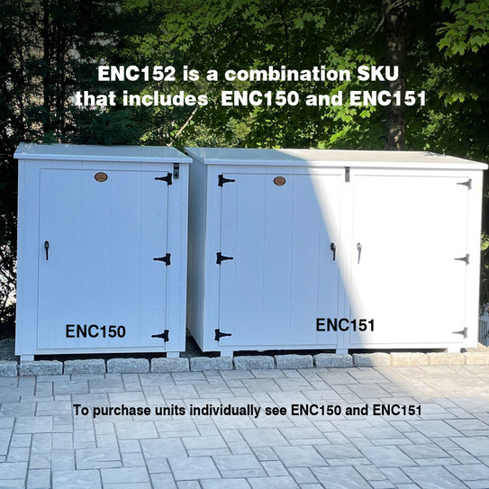 Combo Enclosure of ENC151 and ENC150 Fits 3 Large Style Cans