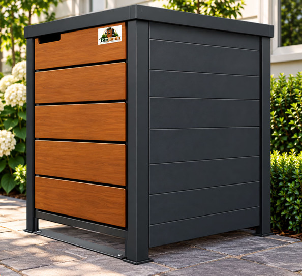 BinJamin™ Premium Outdoor Trash Can Enclosure