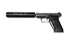 B&T Thread-On 9mm Suppressor for HK P7M8 / P7M13