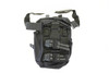 Black Tactical Gas Mask Bag Carrier w/ Shoulder Strap & MOLLE Attachment | Nylon