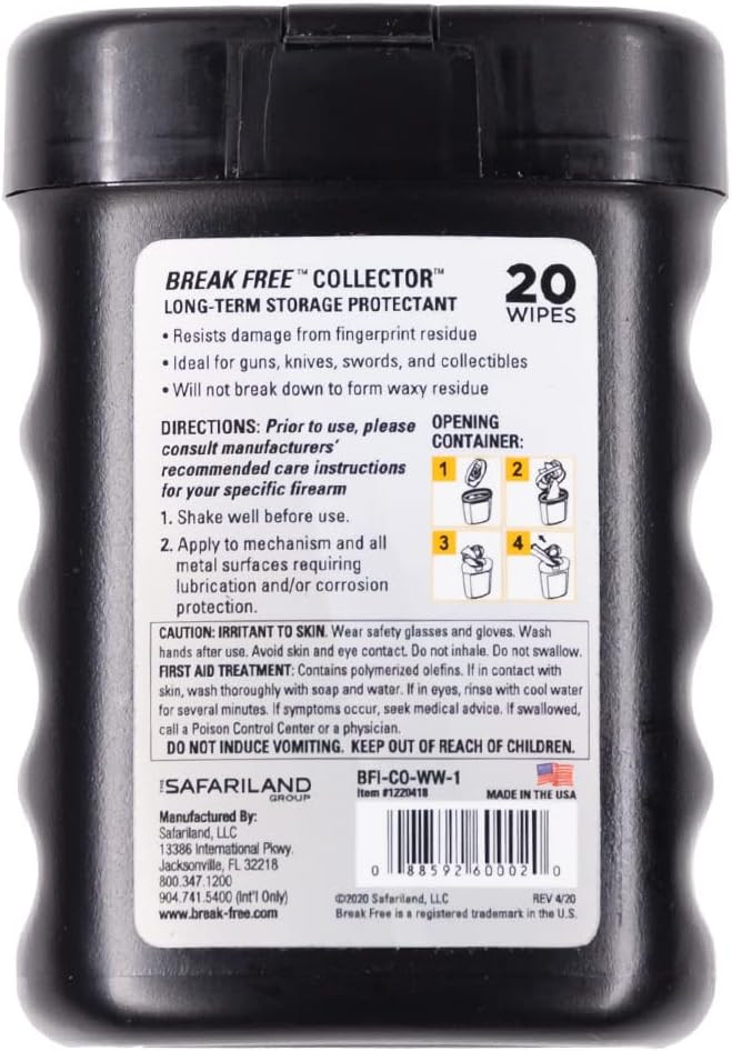 Break Free Collector Gun Cleaning Wipes