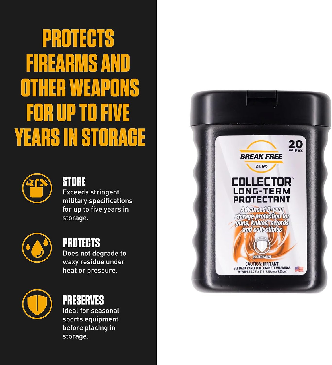 Break Free Collector Gun Cleaning Wipes