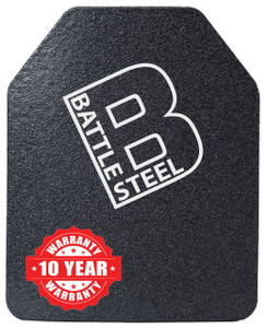Battle Steel Level 3+ Ballistic Plates | 10x12 Shooters Cut Multi-Curve Battle Steel Level 3+ Ballistic Plates | 10x12 Shooters Cut Multi-Curve