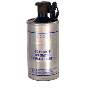 CTS 5231 Triple Phaser CS Smoke Canister Grenade CTS 5231 Triple Phaser CS Smoke Canister Grenade