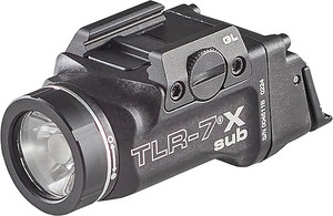 Streamlight 69400 TLR-7 X sub 500-Lumen Tactical Weapon Light for Railed Glock 43X/48