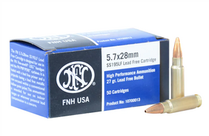 FN SS195LF 5.7x28mm Ammo 27 Grain Hollow Point | Lead Free