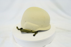 Genuine US Military Surplus PASGT Kevlar Helmet – Tan Hard Shell (No Cover / No Visor)