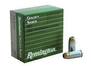 Remington Golden Saber .45 ACP 230 Grain JHP Ammo - Box of 25 Rounds