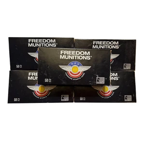 Freedom Munitions .45 ACP Ammo 230 Gr Round Nose (RN) Remanufactured - Box of 50 Rounds
