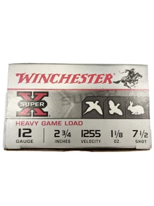Winchester Super-X Buckshot 12 Gauge 2-3/4" 9 Pellet 00 Buck 1325 FPS – XB1200 (5 Rounds)