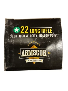 Armscor Precision .22 LR High Velocity 36 Grain Hollow Point – 500 Rounds (10 Boxes)