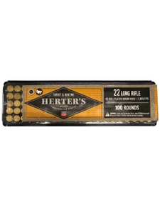 Herter’s .22 LR 40 Grain Plated Round Nose – HRT22LRRN (100 Rounds)