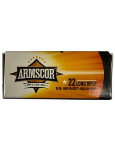 Armscor Precision .22 LR High Velocity 36 Grain Hollow Point – (50 Rounds)