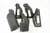 Police Trade-In Holster Lot – 5 Black Leather Basketweave Holsters (LH/RH Mix)