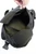 Black Tactical Gas Mask Bag Carrier with ID Window and Dual Side Pouches