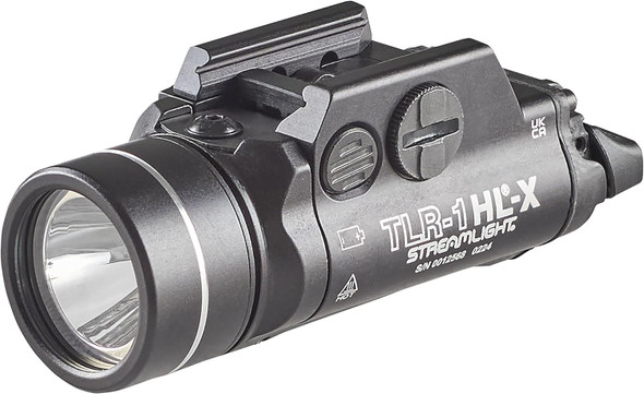 Streamlight 69501 TLR-1 HL-X USB 1500-Lumen Rechargeable Rail-Mounted Weapon Light, Includes Rail Locating Keys