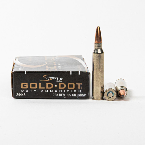 Speer Gold Dot Duty Rifle .223 Ammo 55 Grain Soft Point