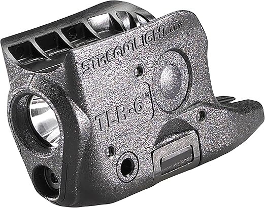 Streamlight 69270 TLR-6 100-Lumen Tactical Weapon Light with Integrated Red Aiming Laser for Glock 42/43/43X/48