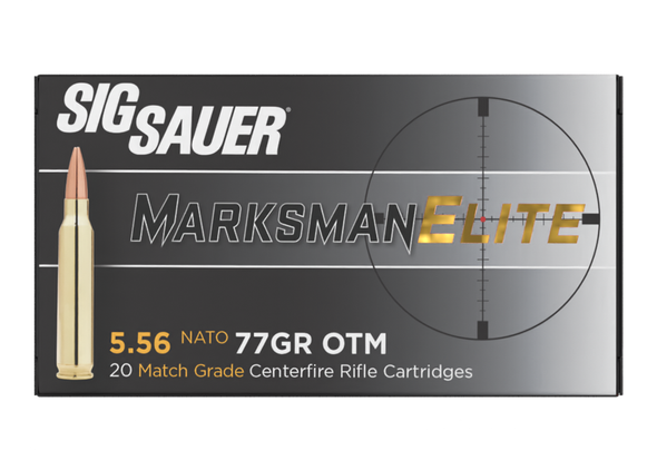 SIG Elite Match Grade 5.56mm Ammo 77-Grain OTM