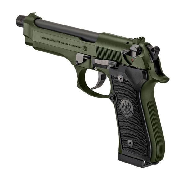 Beretta 92FS OD Green Threaded Barrel Pistol w/ 2x 18rd Magazines