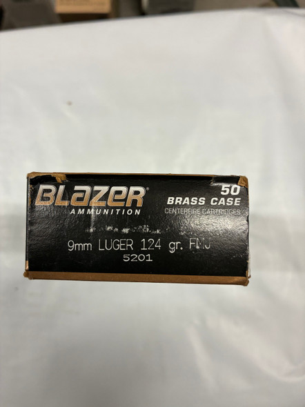CCI Blazer Brass 9mm Luger 124 gr FMJ – 5201 (50 Rounds)