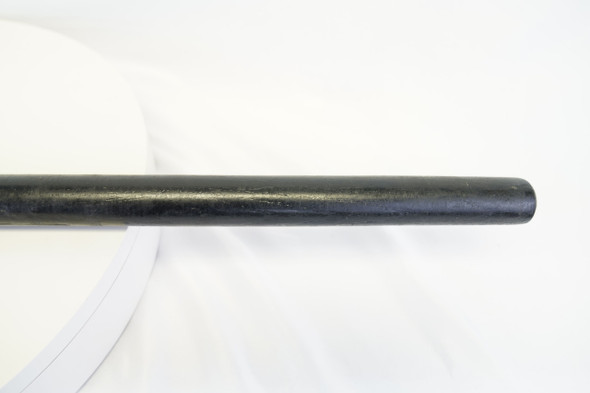 Black Wood Straight Nightstick Baton with Handle Collar Ring