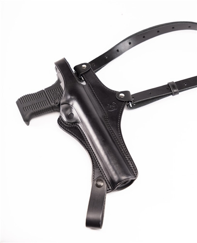 B&T Leather Shoulder Holster Rig for Station Six & VP9 Welrod Pistols
