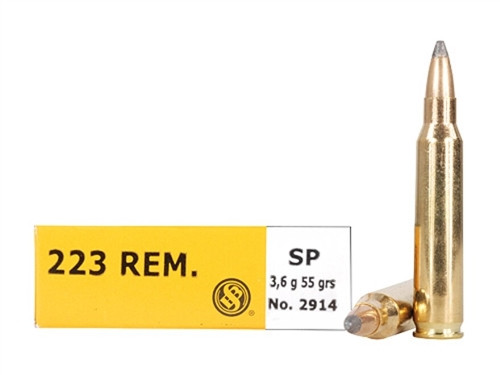 Sellier & Bellot .223 Remington Ammo 55 Grain Soft Point