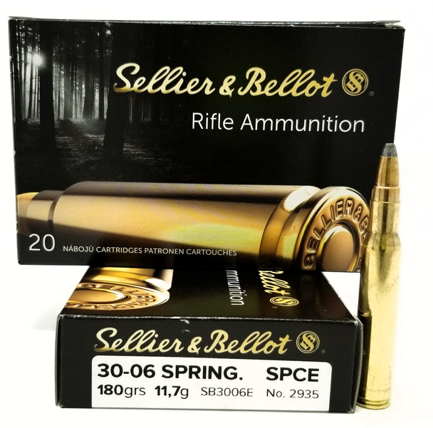 Sellier & Bellot .30-06 Ammo 180-Grain Semi Jacketed Soft Point