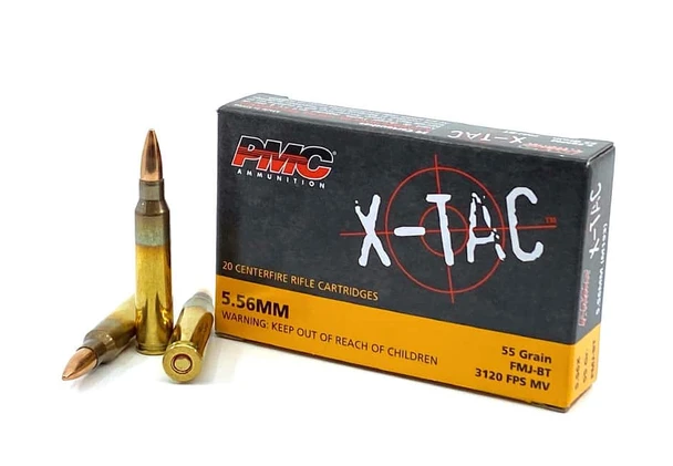 PMC X-TAC 5.56x45mm Ammo 55-Grain Full Metal Jacket | Case of 1000 Rounds