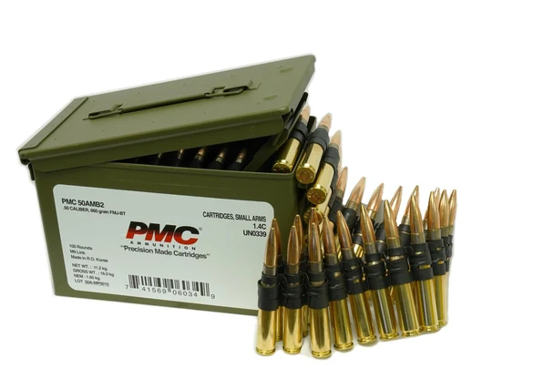 PMC .50 BMG M33 Linked Ammo 660 Grain Full Metal Jacket