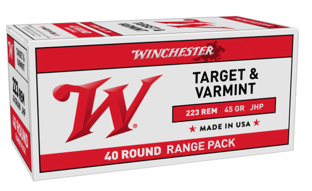 Winchester .223 45-Grain JHP Ammo - 40 Round Box