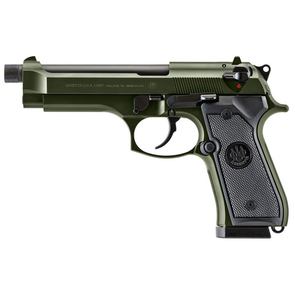 Beretta 92FS OD Green Threaded Barrel Pistol w/ 2x 18rd Magazines