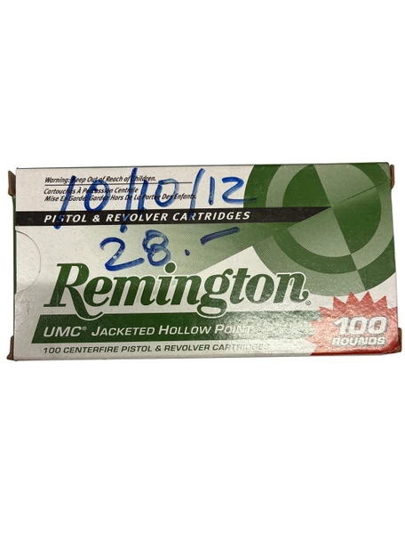 Remington UMC 9mm Luger 115 Grain Jacketed Hollow Point – L9MM1B (100 Rounds)
