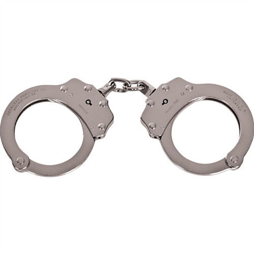 Peerless Chain Link Handcuffs | Nickel Finish