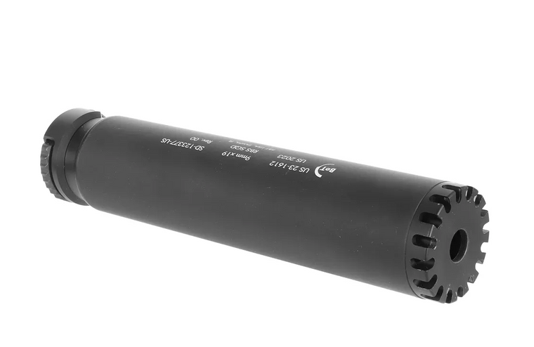 B&T SQD 3-Lug RBS Reduced Back Pressure 9mm Sound Suppressor